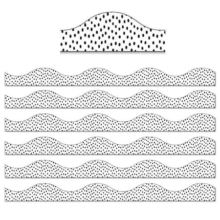 Ashley Productions Ashley Productions ASH11426-6 Magnetic Border - Messy; Black - Pack of 6 ASH11426-6